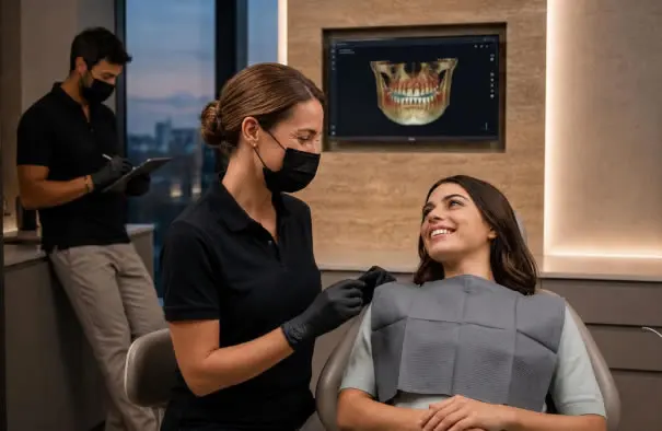 Consultation pour un traitement esthétique du sourire